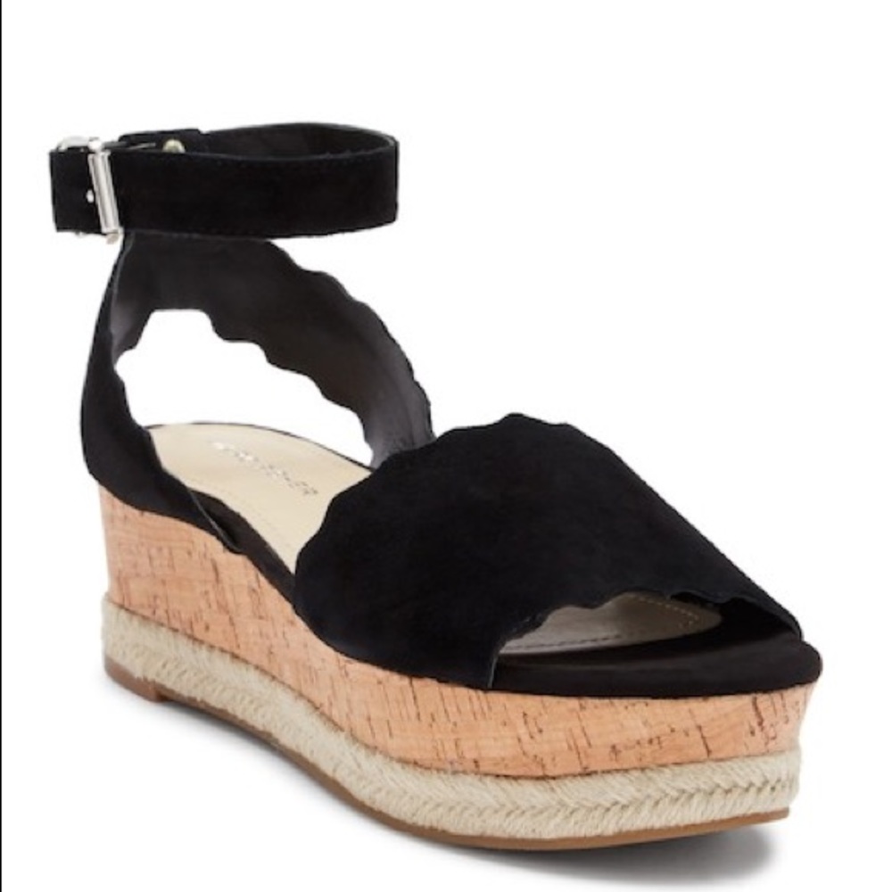 Marc Fisher Faitful Suede Platform Sandal